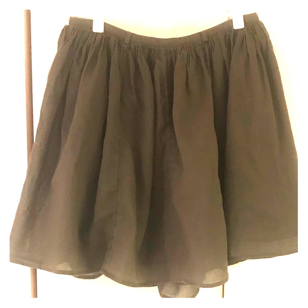 Olive Green Old Navy Lined Mini Skirt